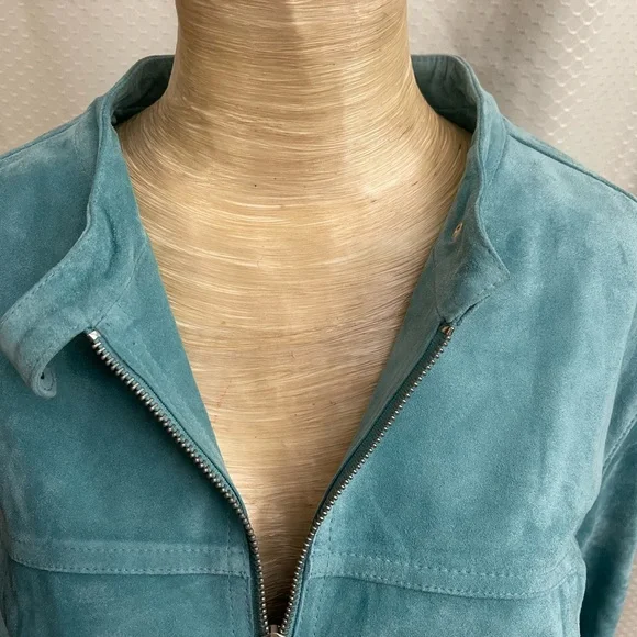 🔥SALE Nine West fully lined suede zipper down jacket